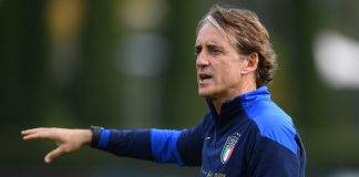 Mancini in campo