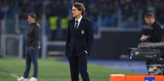 Mancini in campo