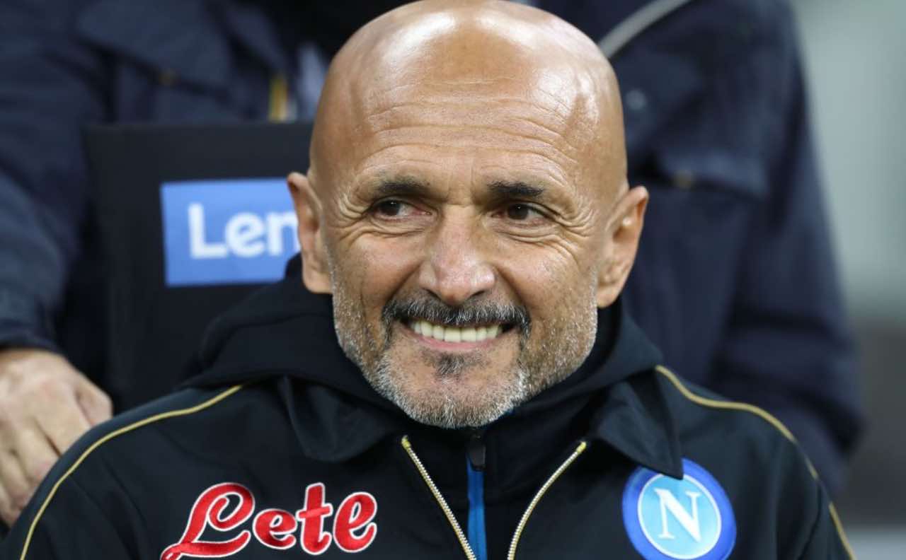 Spalletti sorride in Inter-Napoli