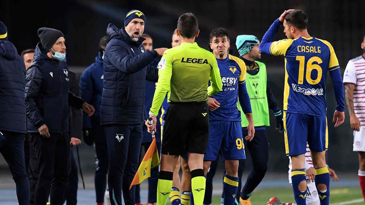 Verona-Cagliari in campo