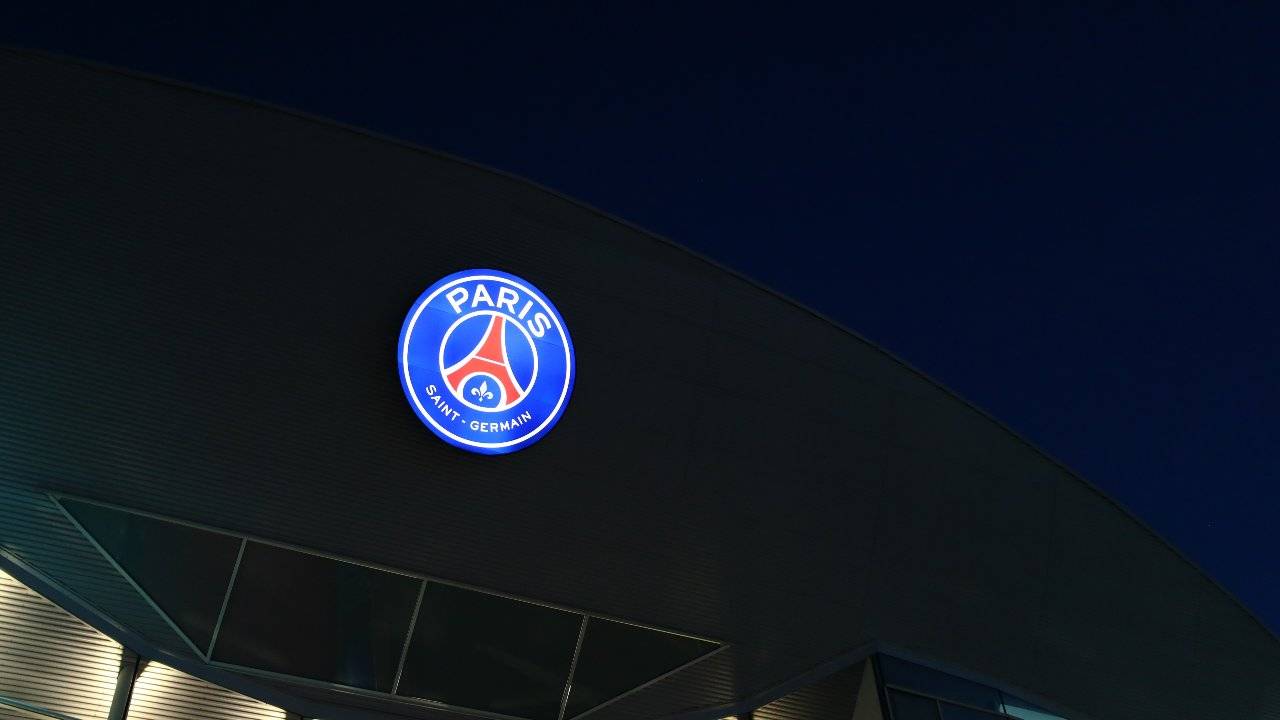 Logo PSG illuminato