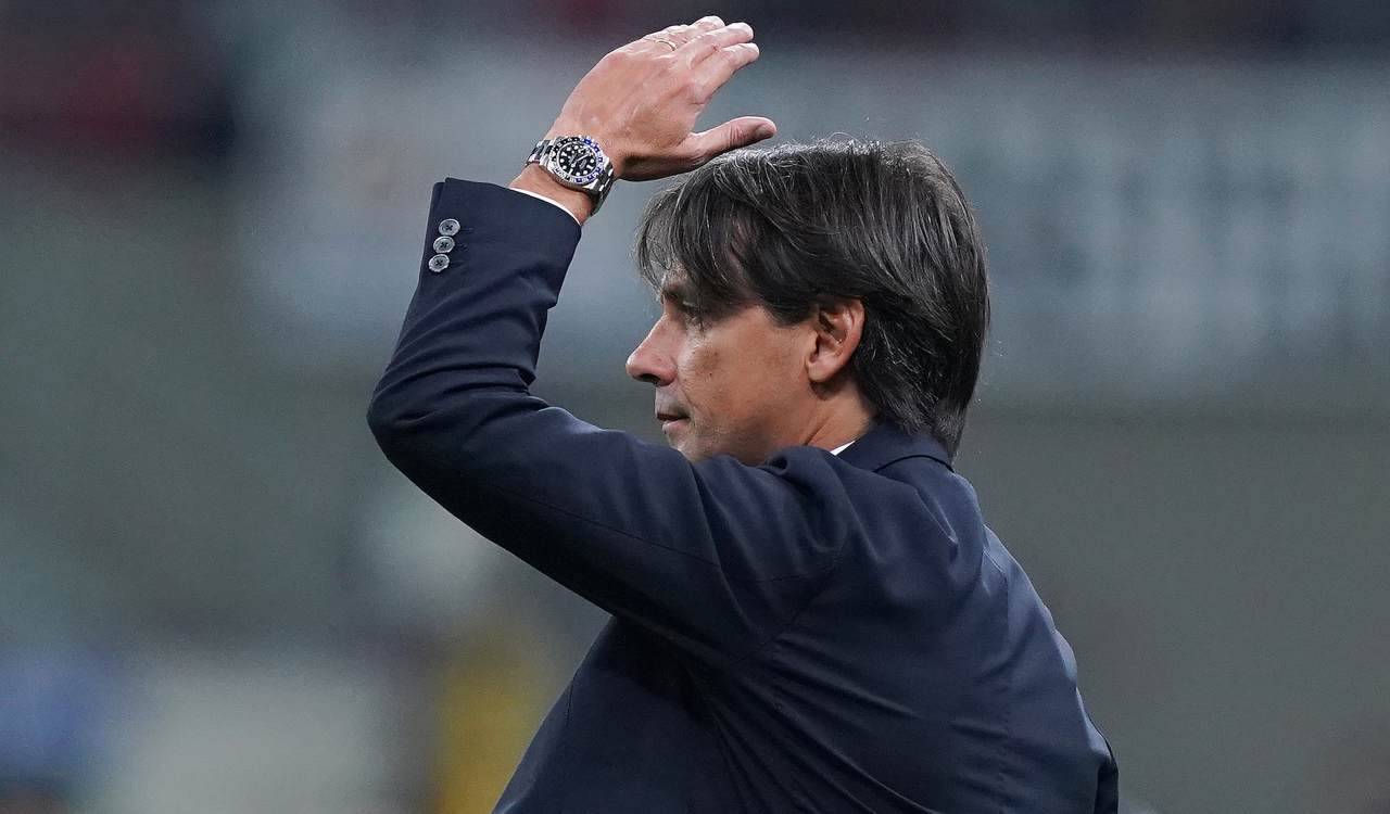 Simone Inzaghi protesta