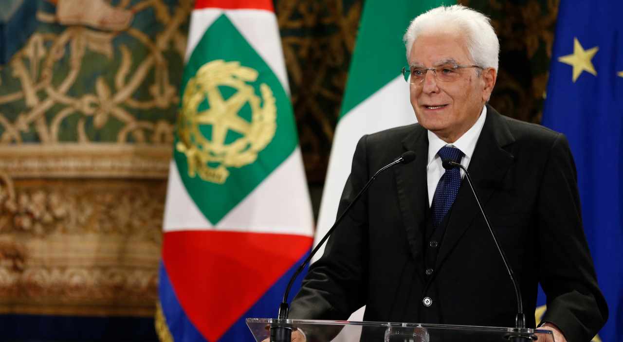 Il presidente della Repubblica Sergio Mattarella