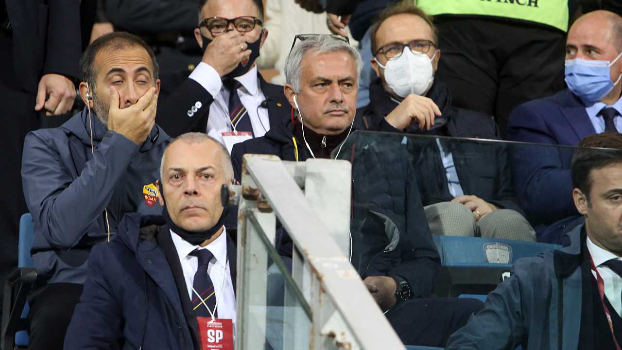 Mourinho in tribuna