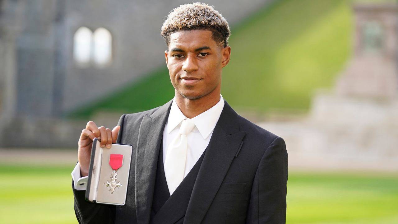 Marcus Rashford conferito del titolo di MBE 