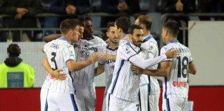 Cagliari-Atalanta, gli ospiti esultano