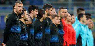 Dzeko schierato con la squadra