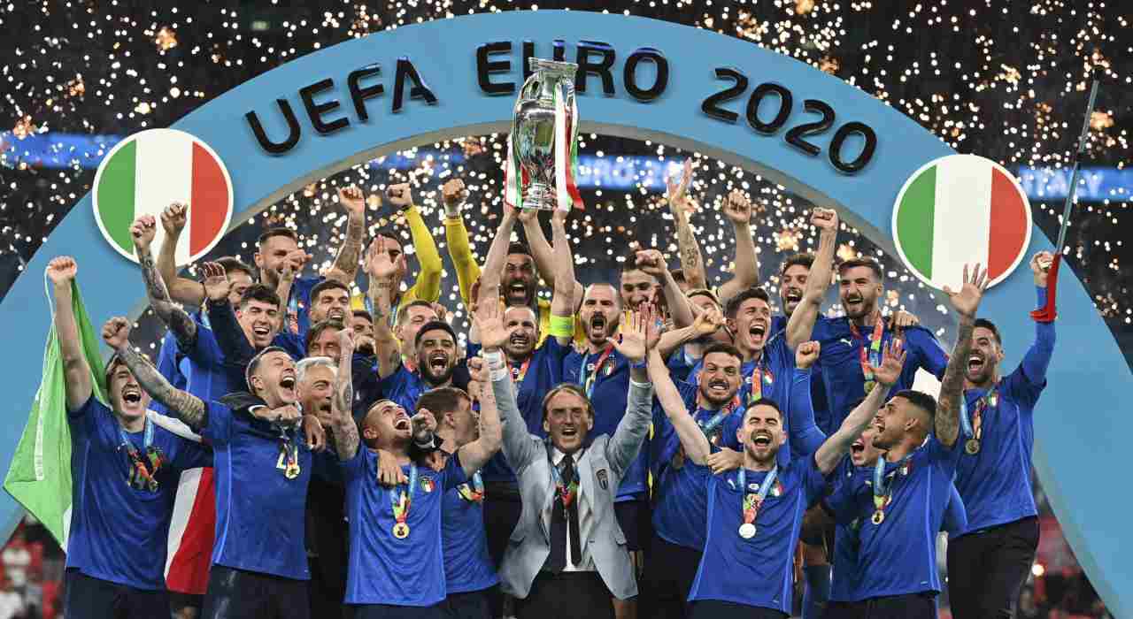 L'Italia festeggia la vittoria di EURO 2020