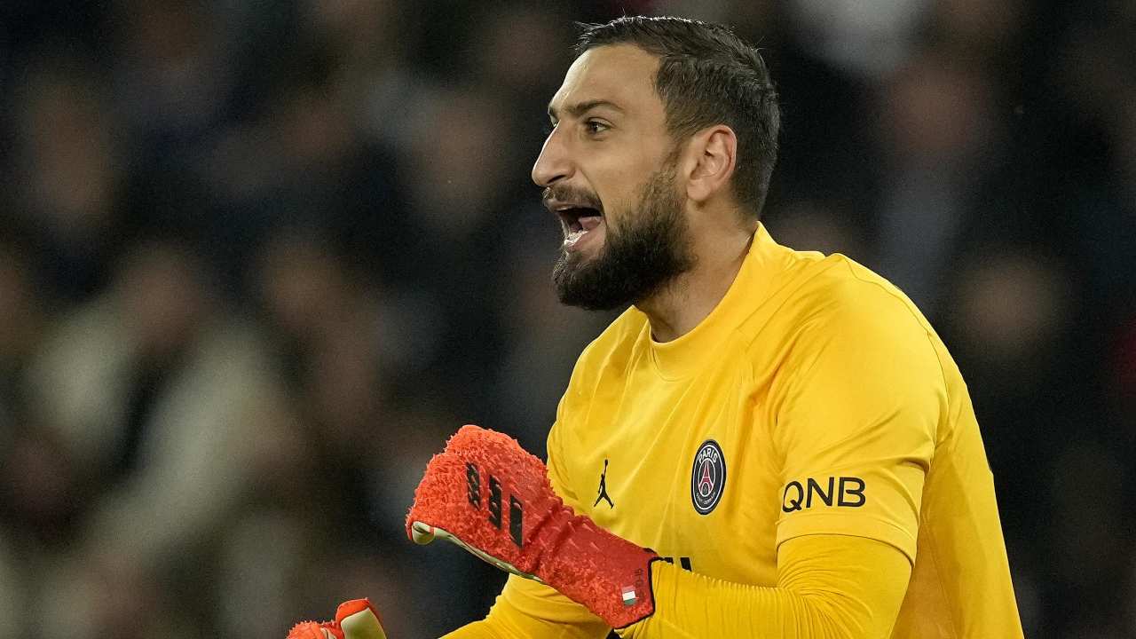 Donnarumma esulta PSG