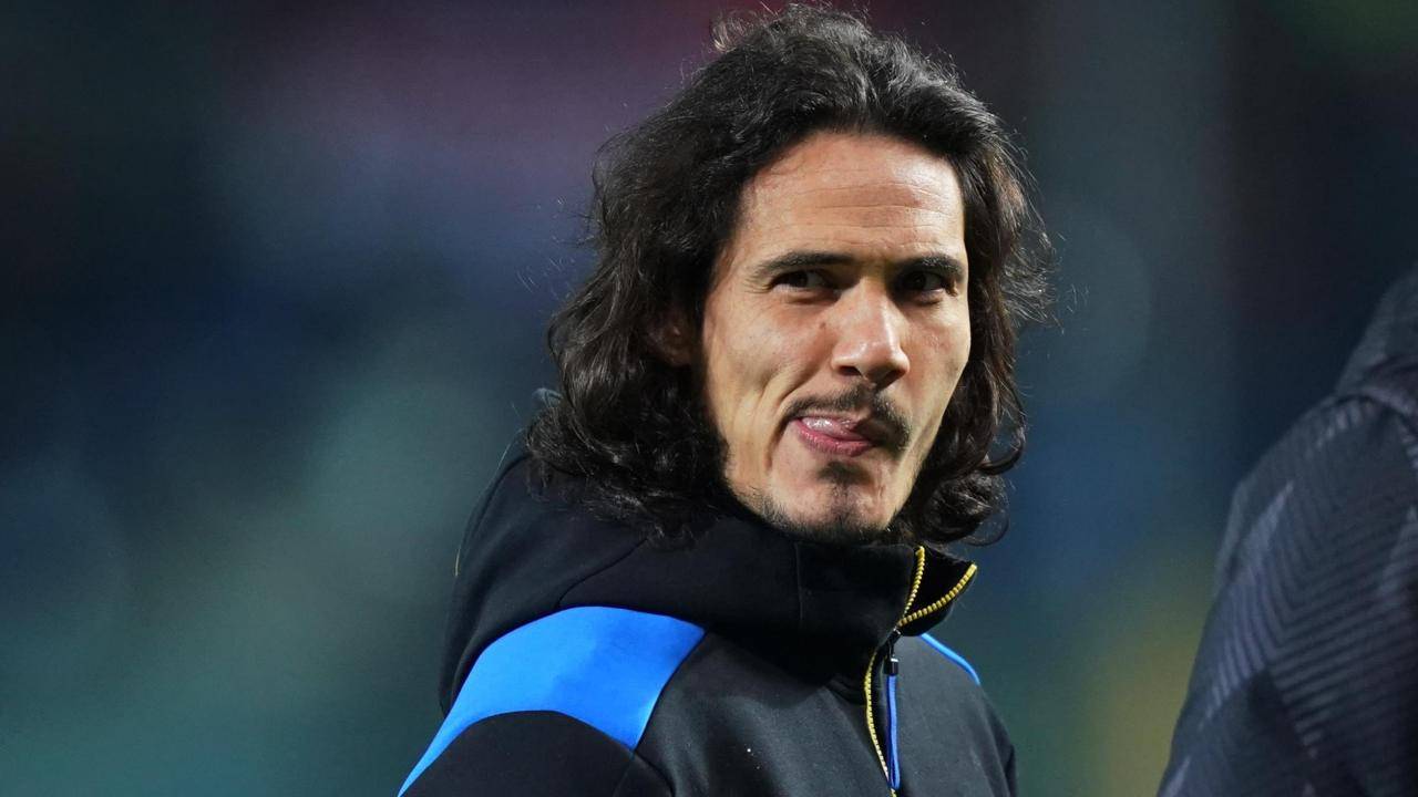 Edinson Cavani smorfia