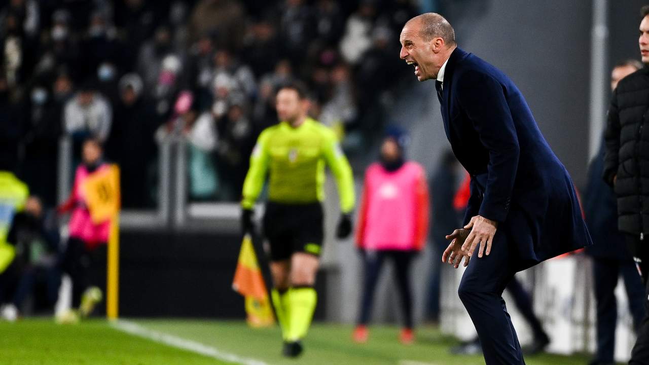 Allegri urla bordocampo Juventus