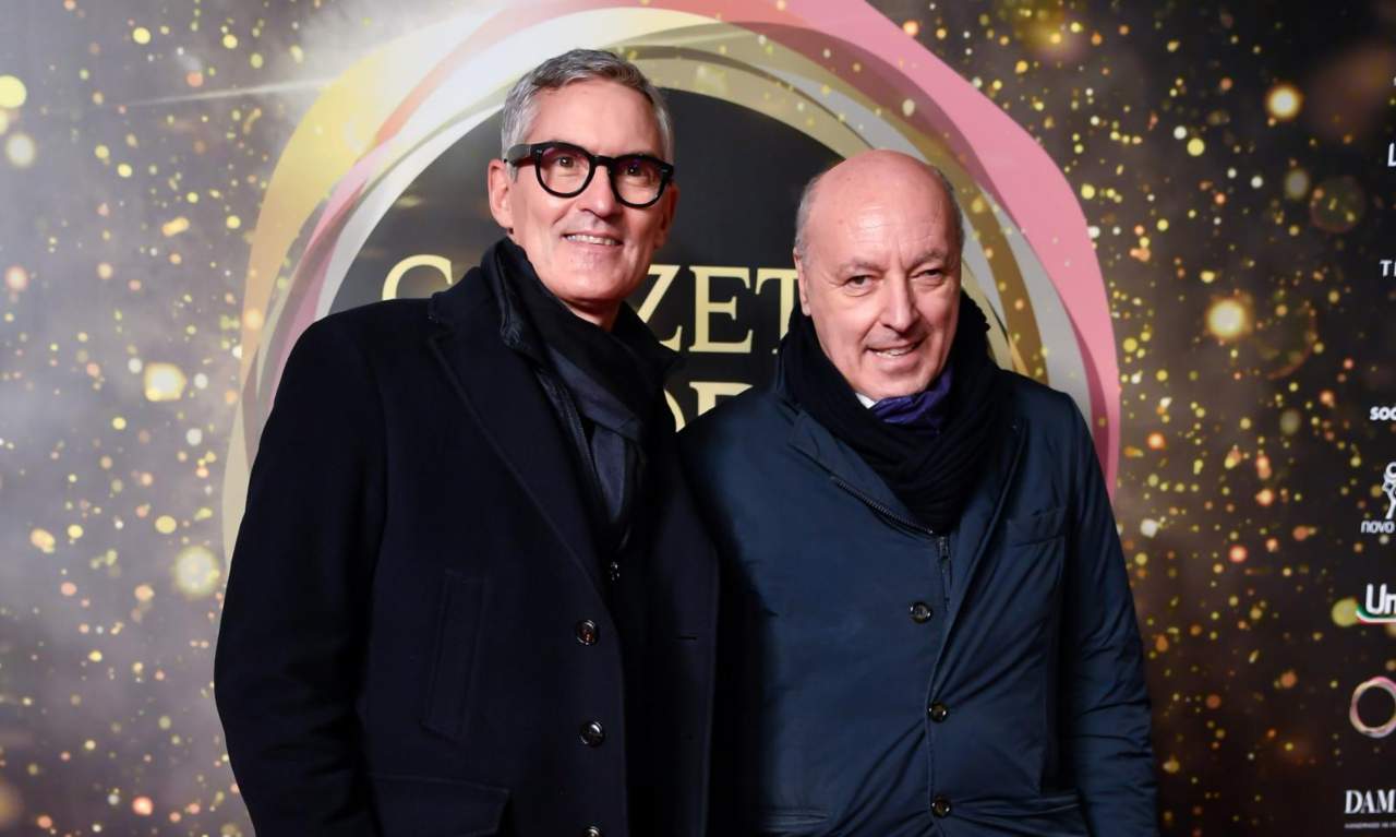 Marotta con Antonello in posa