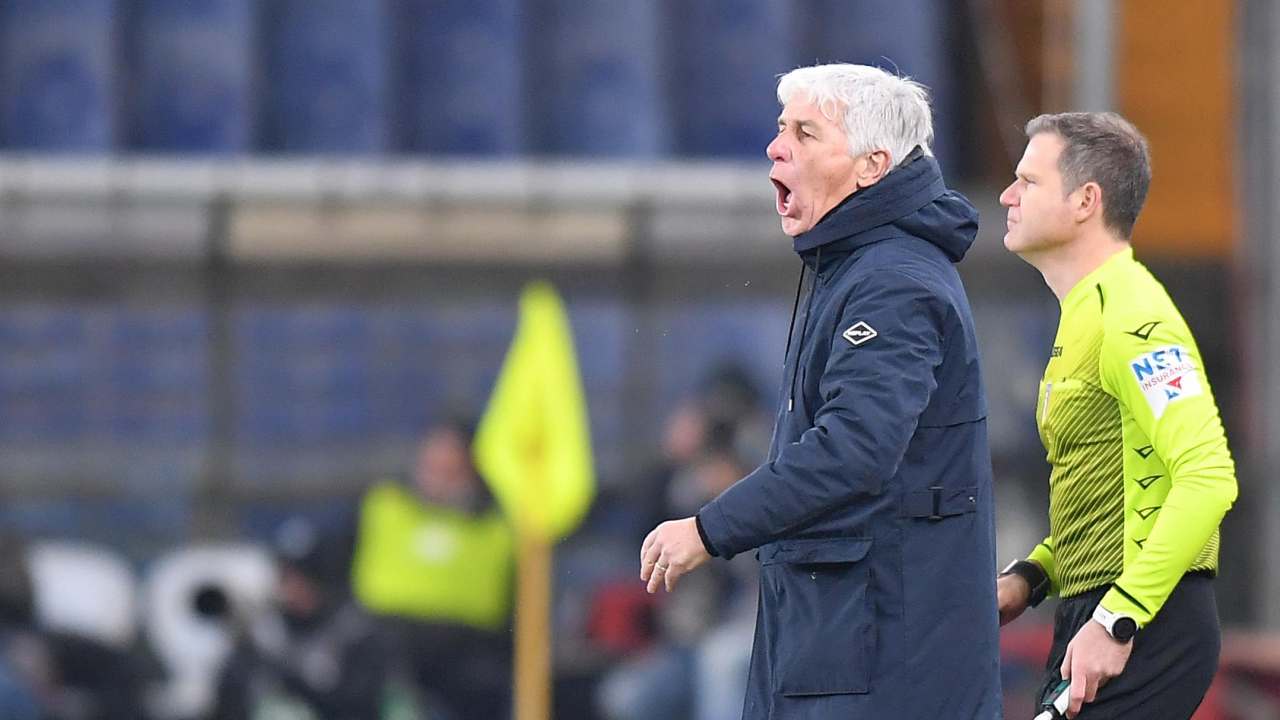 Gasperini urla a bordocampo Atalanta