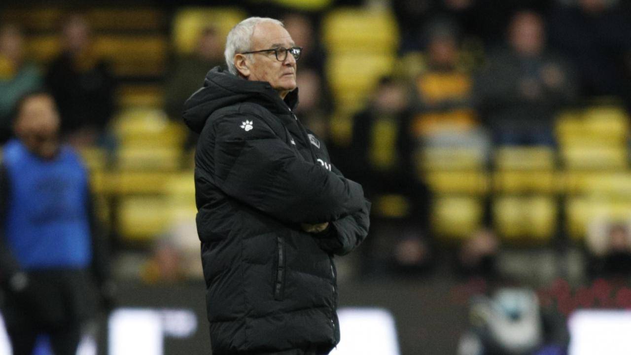 Ranieri guarda la partita da bordocampo Watford