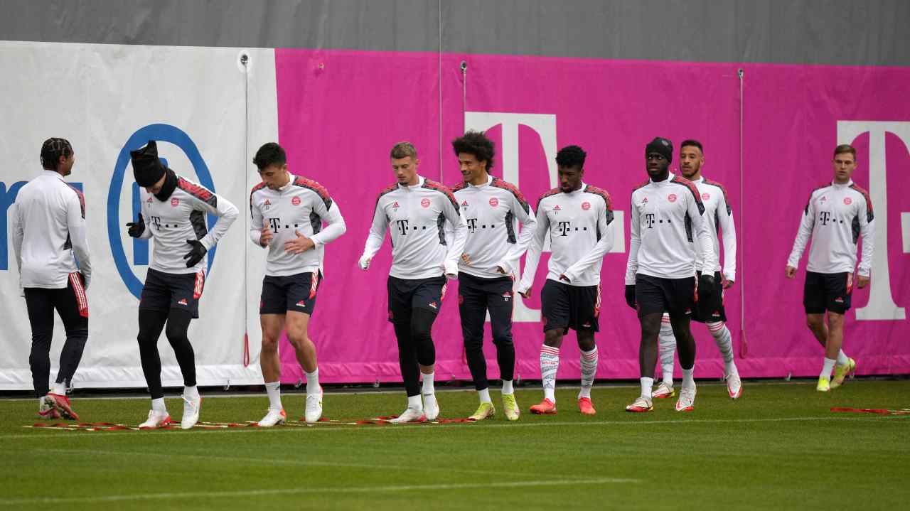 Allenamento del Bayern Monaco