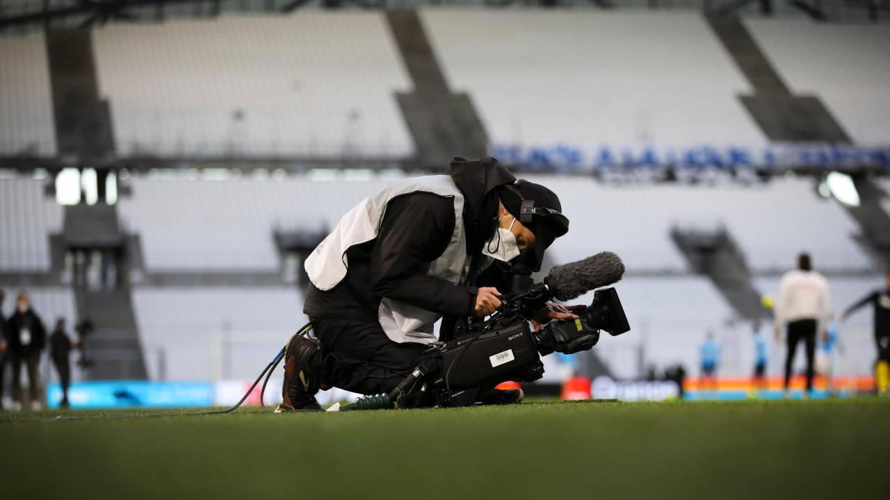 Cameraman in campo