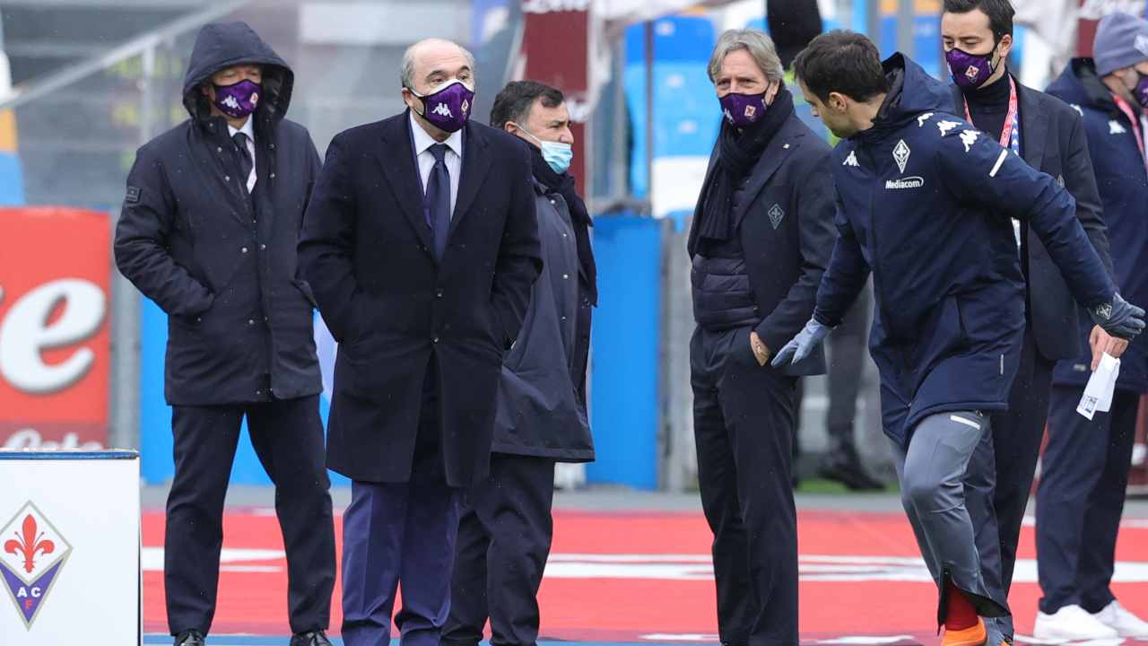 Il presidente della Fiorentina Rocco Comisso