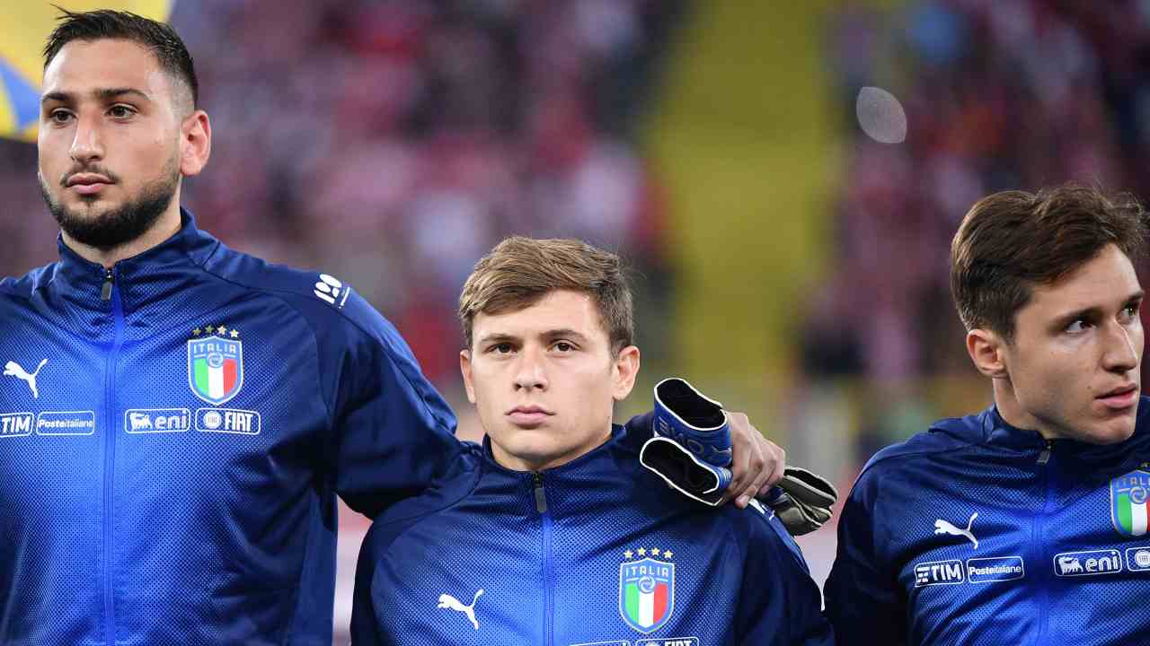 Donnarumma e Chiesa con la nazionale italiana