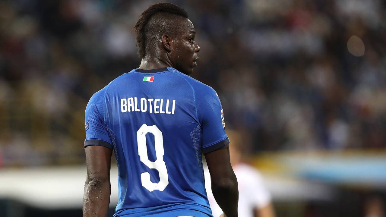 Mario Balotelli con l'Italia