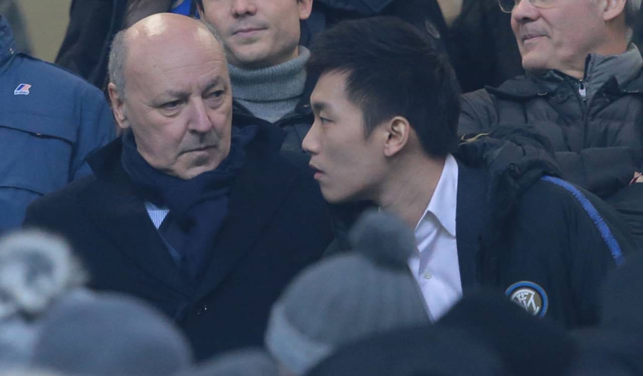 Inter, Marotta con Zhang sugli spalti