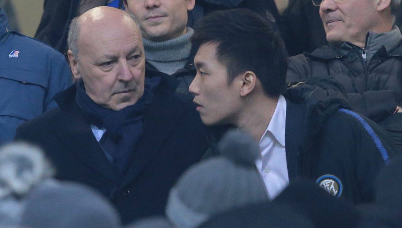 Marotta e Zhang con l'Inter