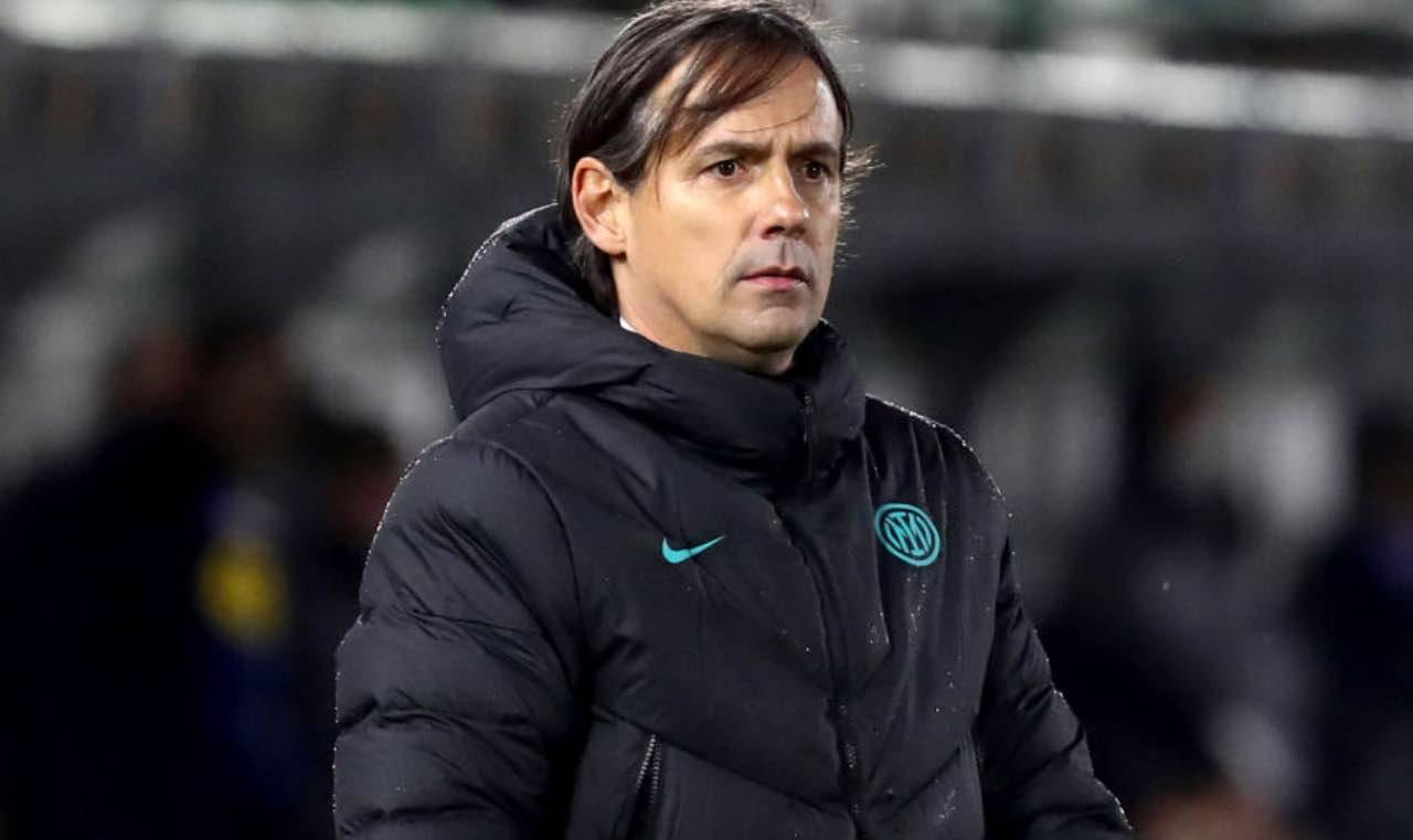 Inzaghi dirigendo l'Inter