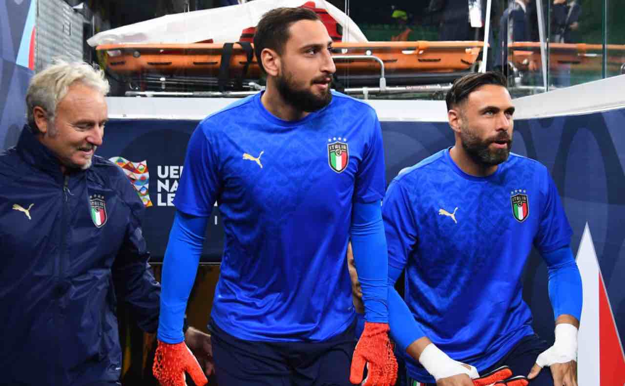 Sirigu e Donnarumma con la Nazionale