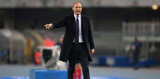 Allegri urla in campo