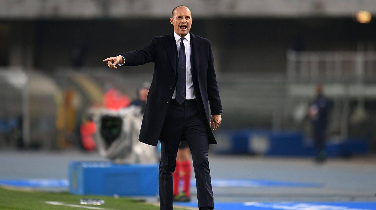 Allegri urla in campo