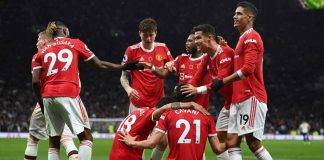 Il Manchester United esulta