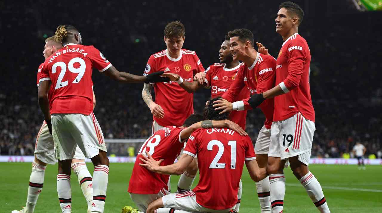 Il Manchester United esulta