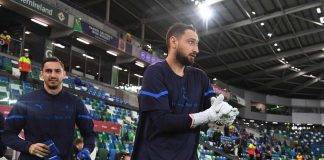 Donnarumma con la Nazionale italiana