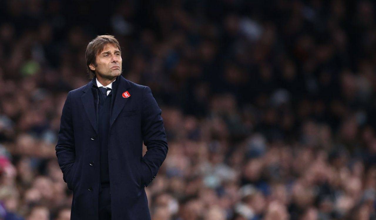 Antonio Conte con il Tottenham