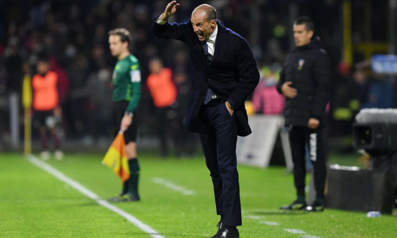 Allegri in Salernitana-Juventus