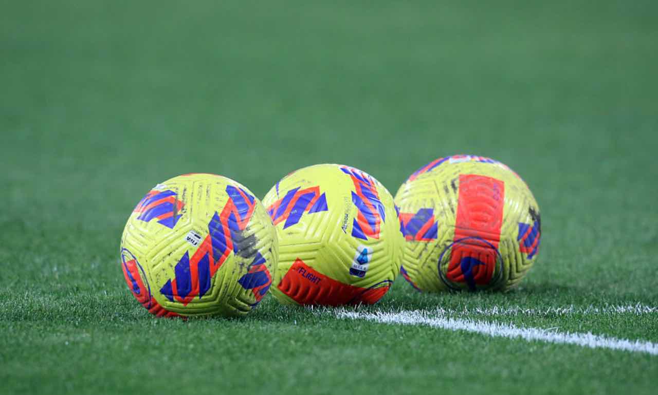 I palloni della Serie A in campo