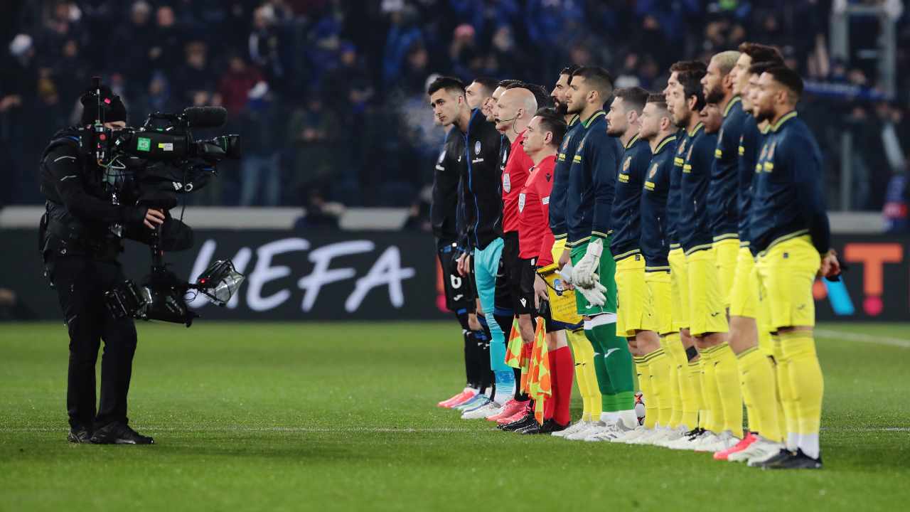 Atalanta e Villarreal in campo