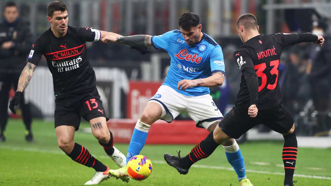 Milan-Napoli in azione