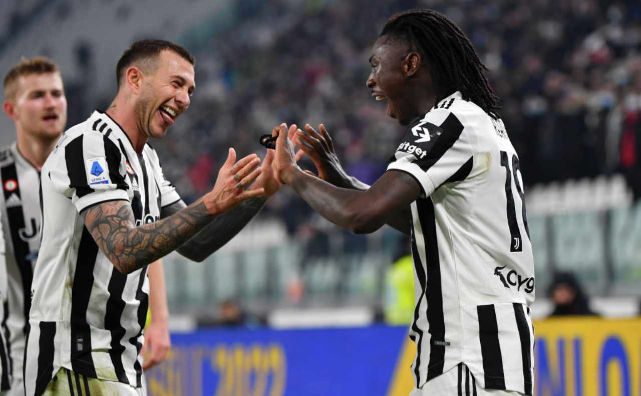 Kean e Bernardeschi festeggiano