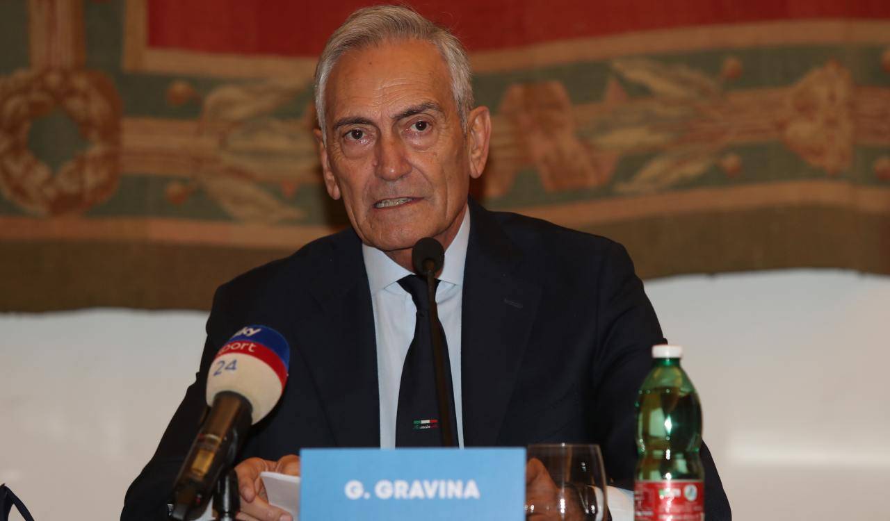 Gravina in conferenza stampa