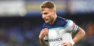 Ciro Immobile con la maglia della Lazio