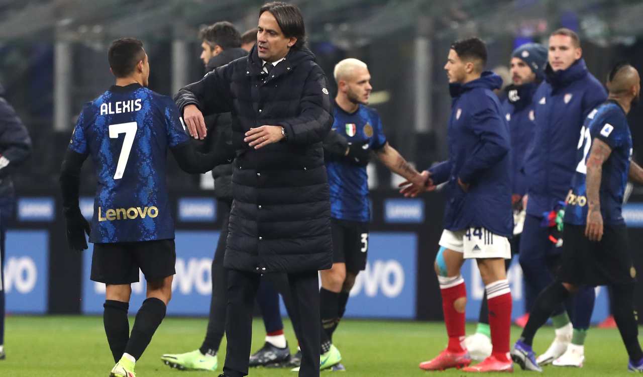 Inzaghi abbraccia Sanchez