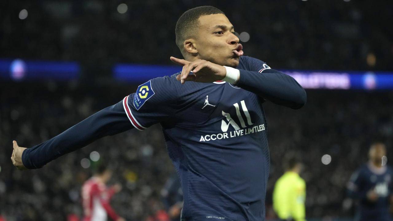 Esultanza Mbappé