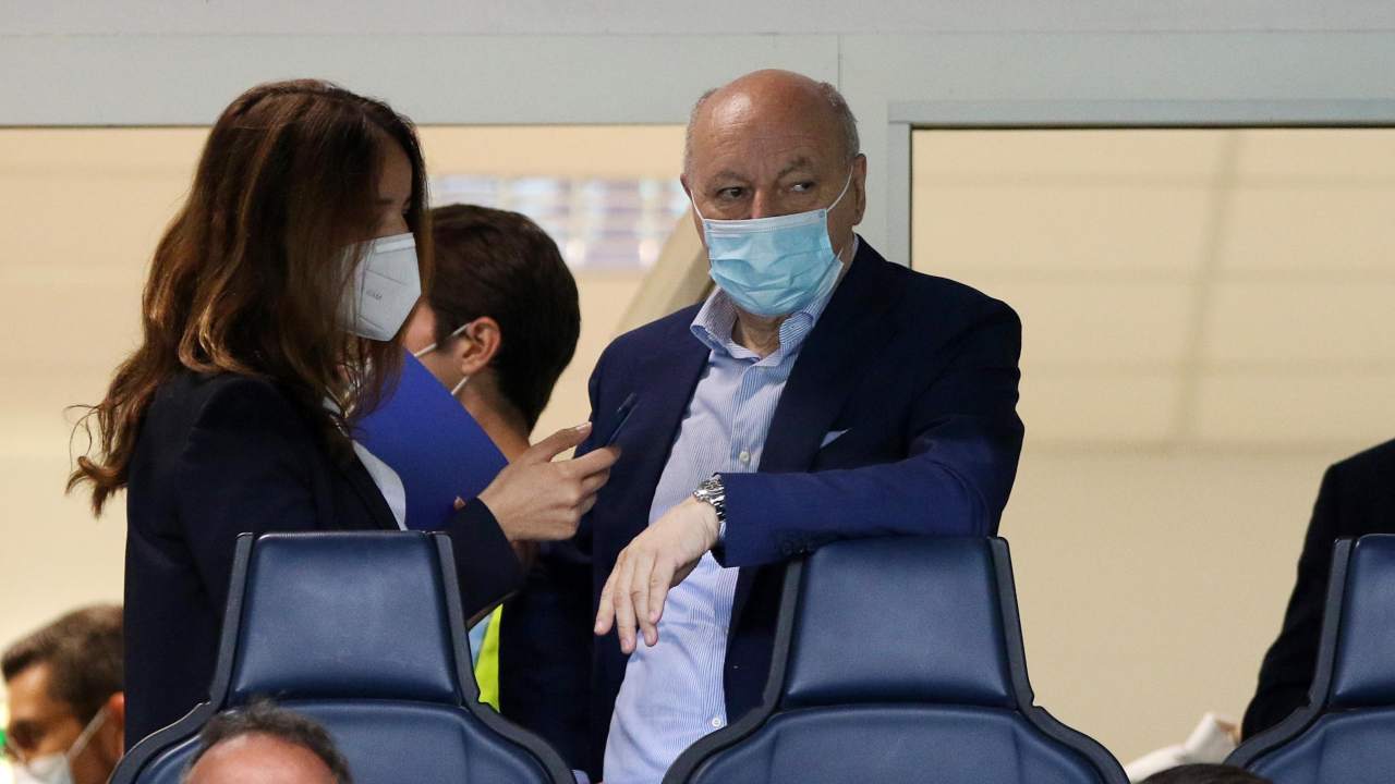 Inter, Marotta in tribuna