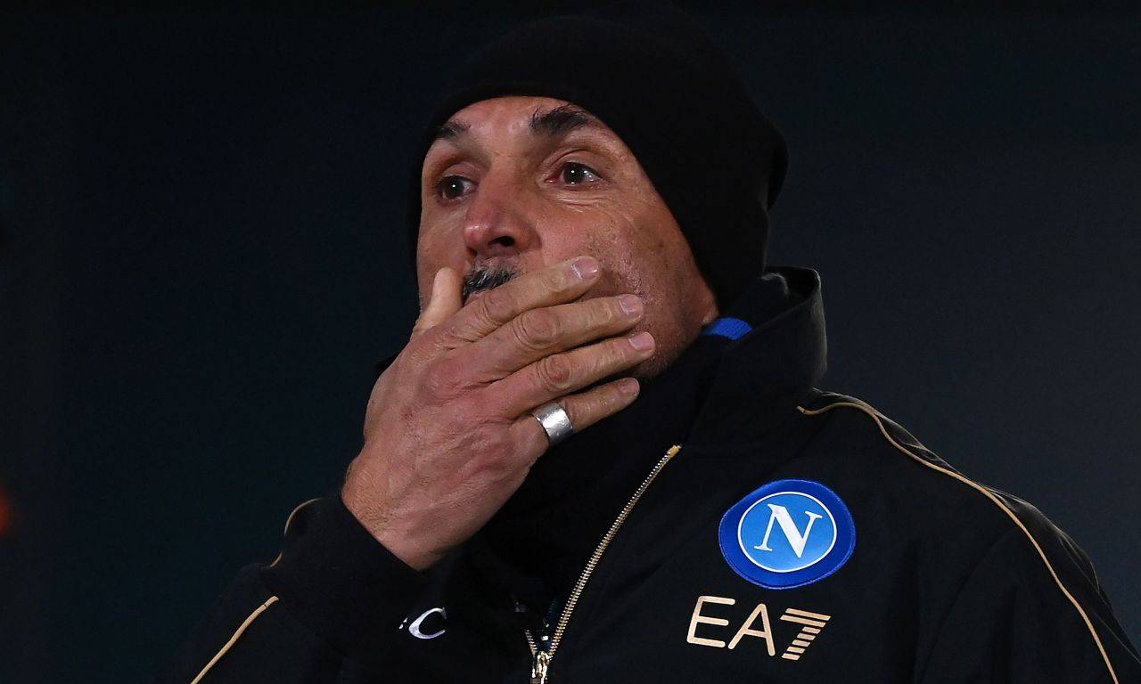 Napoli, Spalletti con la mano sulla bocca