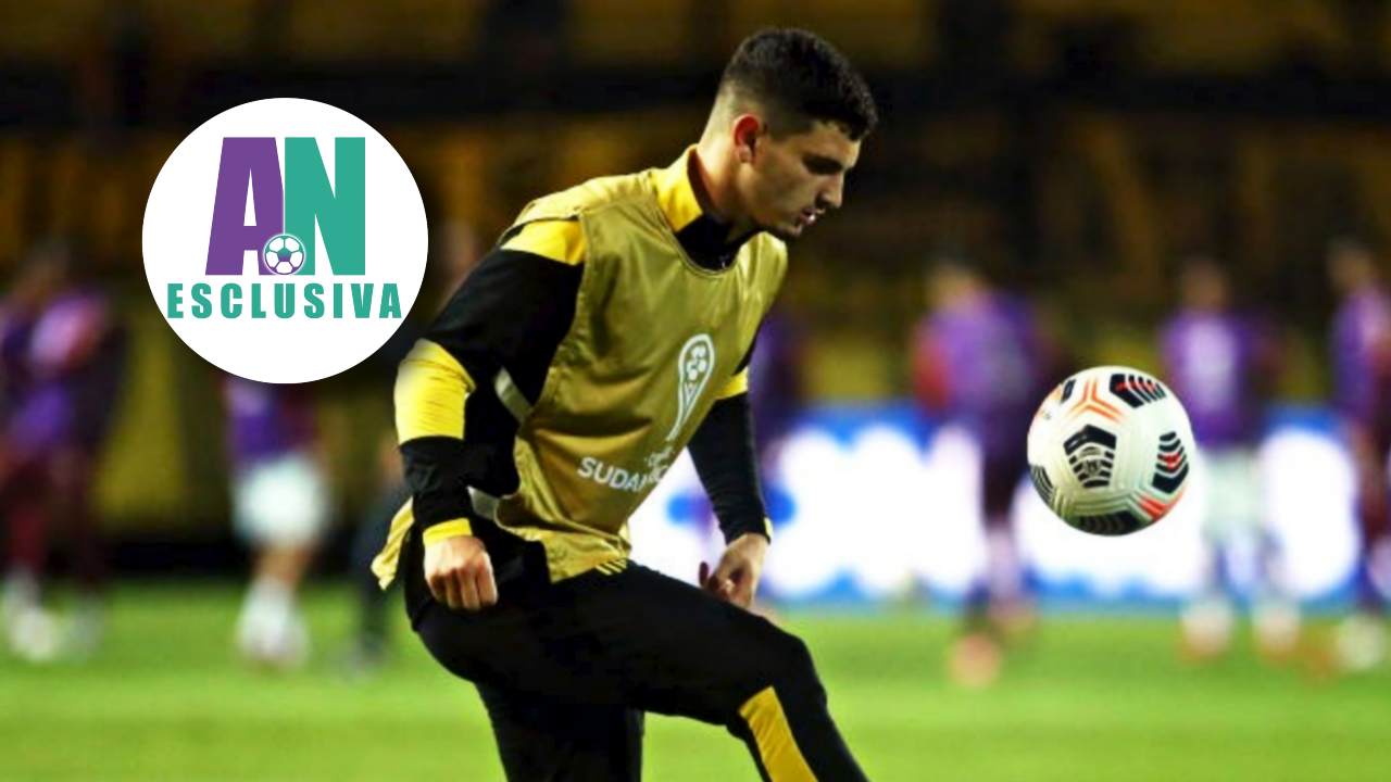 Il riscaldamento di Álvarez col Peñarol