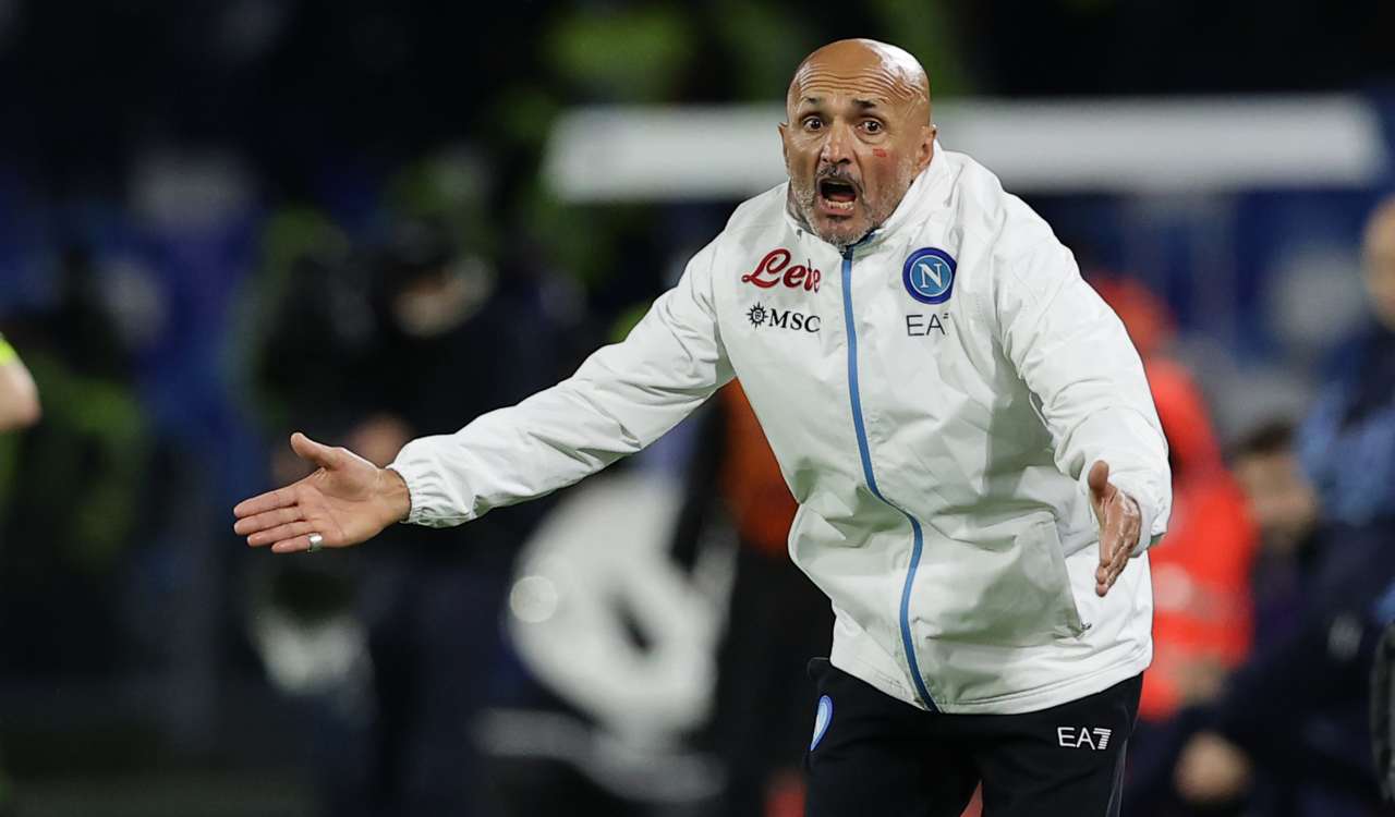 Spalletti urla in panchina