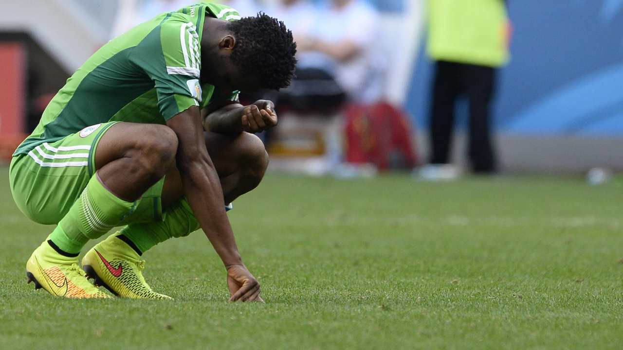 Un calciatore della Nigeria