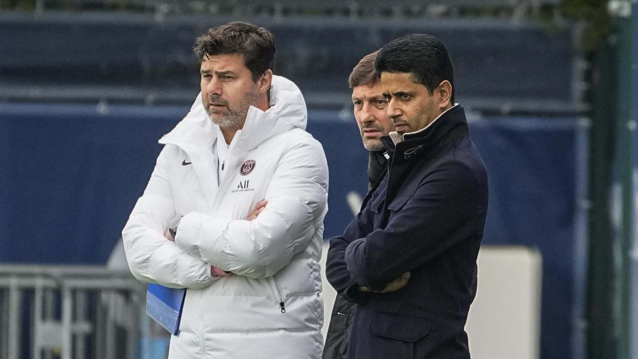 Al-Khelaifi, Leonardo e Pochettino PSG