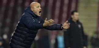 Salernitana-Spezia, Colantuono gesticola