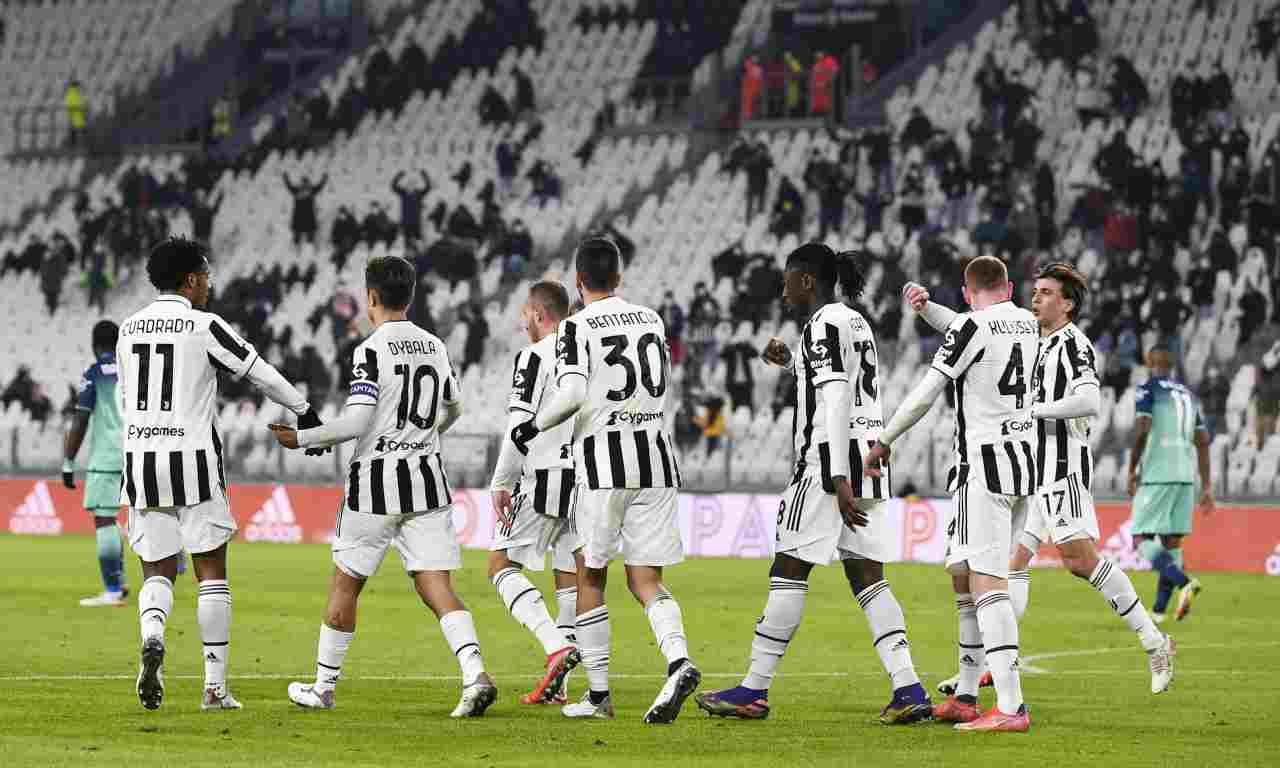 La Juventus in campo